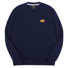 옥스타 남녀공용 졸린 치즈냥 자수 특양면 맨투맨 0SSP023