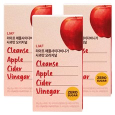 Liaf 蘋果醋 蘋果口味 原味 10入, 3個, 50g