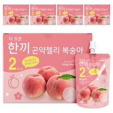 더존건강 더조은 한끼곤약젤리 복숭아 10개입, 1.5kg, 5개