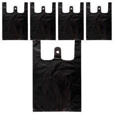 黑色手提超市塑膠袋, 15L, 1000個