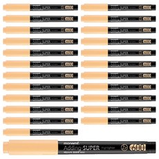모나미 에딩슈퍼 600 파스텔 형광펜, 파스텔 오렌지, 24개입