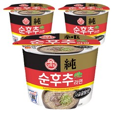 OTTOGI 不倒翁 胡椒牛骨湯杯麵 105g, 3入