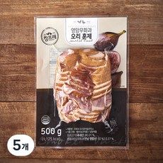 참프레 무화과 오리훈제 슬라이스, 500g, 5개