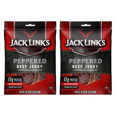 잭링크스 비프 져키 페퍼드 육포, 100g, 2개