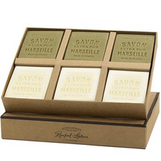 RAMPAL LATOUR 歐巴拉朵 Marseille Soap Burt 3p + Blanc 3p 套組, 1套