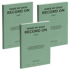 ICONIC 2026 Record On 日記本 無日期週計畫 B6 行事曆 手帳, 3個, 03 GROVE