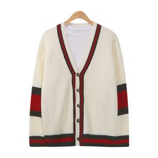 raymon 男款配色針織開襟衫