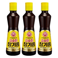 오뚜기 고소한 참기름, 320ml, 3개