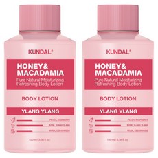 KUNDAL 昆黛爾 蜂蜜澳洲堅果保濕潤膚乳 迷你裝 依蘭依蘭香, 100ml, 2瓶