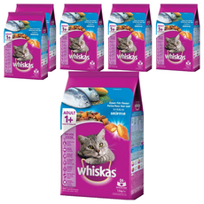 whiskas 偉嘉 貓乾糧, 海洋魚類口味, 1.2kg, 6袋