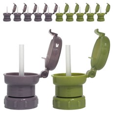 Bebelock Poner瓶裝飲料防嗆吸管蓋2入組, 6組, 吸管蓋 2入+吸管 2入