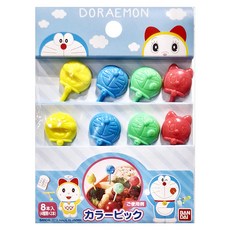 BANDAI 哆啦A夢食物叉 6 x 1.5cm, 8支, 1組