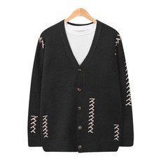 raymon 男款針織開襟衫 Overfit