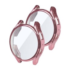 T&P TNP全套透明果凍TPU智能手錶盒44mm 2p, 玫瑰粉