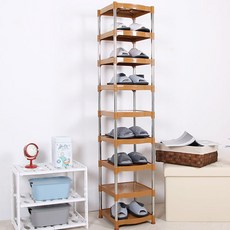 LIVING HAPPY 9層鞋子收納架 棕色, 1個