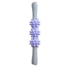 bebehome 3D立體凸點肌肉按摩滾輪棒 40.5 x 7cm 391g, 紫色, 1個