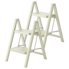 코끼리리빙 가정용 접이식 사다리 A11 PLUS 스타 베이지 2단 KLA 3944, 2개