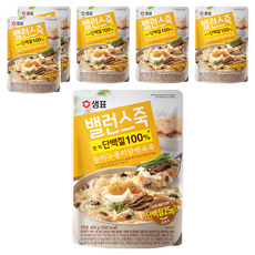 샘표 밸런스죽 능이누룽지닭백숙죽, 420g, 6개