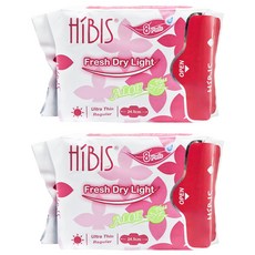 HiBIS 木槿花 貼身衛生棉日用, 24.5cm, 8片, 2包