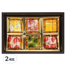 몽샹82 후르츠 쫀득쿠키 올인원 6종 + 쇼핑백 세트, 145g, 2세트