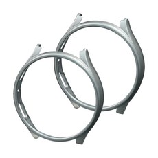 TNP邊框硬質PC智慧手錶保護殼 44mm 2入, 銀色