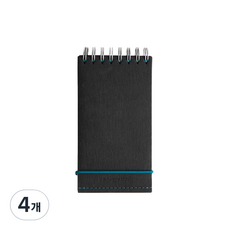 Sosomoongoo The Very Thing 便攜筆記本 130mm x 70mm, 黑色, 4個