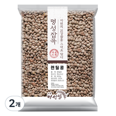 명성쌀 브라운 렌틸콩 렌즈콩, 800g, 2개