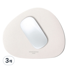 그리디파머스 가죽 마우스패드, 바닐라크림, 3개