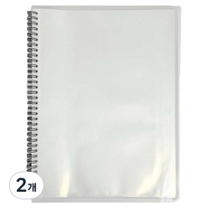 티처스 360도 스프링 화일 230 x 310 mm x 20p, 투명, 2개