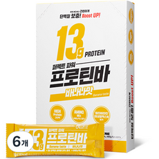 칼로바이 퍼펙트파워 프로틴바 단백질바 바나나맛, 500g, 6개