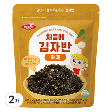 베베스트 유아용 처음에 김자반, 야채, 25g, 2개