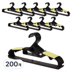 comet 堅固簡約實用防滑衣架 韓國製造, 綠色, 200個