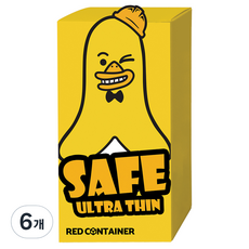 레드컨테이너 세이프 울트라씬 콘돔 나나, 12개입, 6개