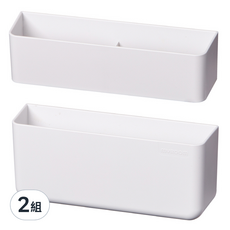 litem. 里特 磁吸式雨傘架 Set, PS材質, 深灰色/灰色/白色, 2組, 上端190 x 55 x 50mm + 下端188 x 55 x 82mm