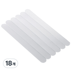 크레바스 욕실바닥 미끄럼방지 테이프, 18개, 반투명