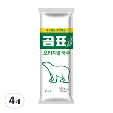 곰표 오리지널 국수 건면, 500g, 4개