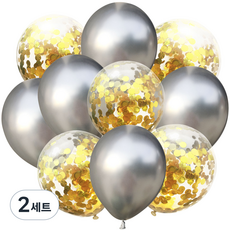 정월나나 생일파티 결혼식 돌잔치 기념일 이벤트 풍선 2종 x 5p 세트, 스타일 09, 2세트