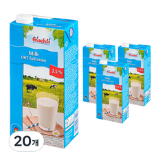 프리쉴리 멸균우유 3.5%, 20개, 1L