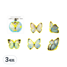 메이징초이스 나비 다꾸 스티커 5종 x 2p 세트, A, 3세트