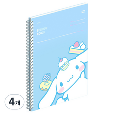 모트모트 산리오캐릭터즈 스프링 노트, 룰드시나모롤, 4개