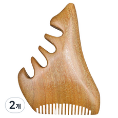 Shopping Sprint 木質頭髮頭皮刮痧按摩梳 26, 2個, 單一顏色