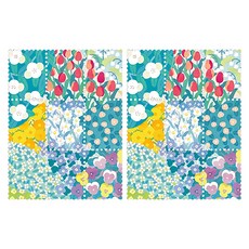 KING JIM KITTA 隨身攜帶和紙膠帶 郵票貼紙, 花園, 2個