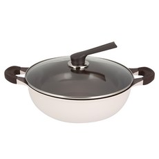 FOUR SEASONS 電磁爐適用陶瓷塗層雙耳炒鍋, 32cm, 1個