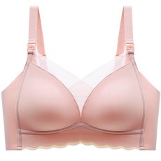 V線網眼簡約哺乳內衣