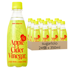 sugarlolo 蘋果醋氣泡水 鳳梨口味, 24個, 350ml