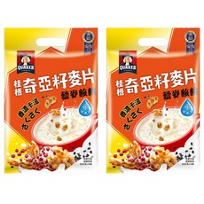 QUAKER 桂格 奇亞籽麥片 藜麥核桃 奶素可食 10包, 300g, 2袋