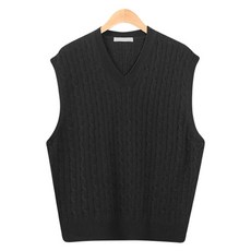 Raymon Gellen寬鬆麻花針織背心