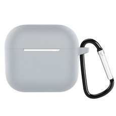 Fortitude 矽膠纖薄貼合 AirPods 3代 保護殼 + 登山扣組, 淺卡其色(保護殼), 單一商品, 1個