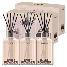 쿤달 퍼퓸 디퓨저 선물세트, 베이비파우더, 500ml, 6개