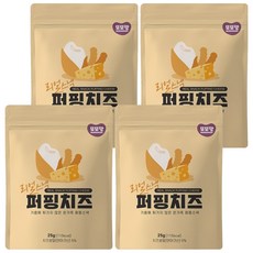 또또맘 유아용 리얼 퍼핑 스낵, 치즈, 4개, 25g